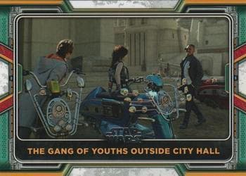 The Gang of Youths Outside City Hall #100 — 2022 Topps Star Wars The Book of Boba Fett