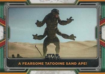A Fearsome Tatooine Sand Ape! #19 — 2022 Topps Star Wars The Book of Boba Fett