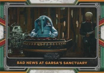 Bad news at Garsa's Sanctuary #25 — 2022 Topps Star Wars The Book of Boba Fett