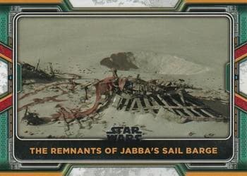 The Remnants of Jabba's Sail Barge #59 — 2022 Topps Star Wars The Book of Boba Fett