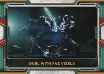 Duel with Paz Vizsla #67 — 2022 Topps Star Wars The Book of Boba Fett
