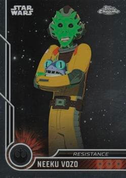 Josh Brener as Neeku Vozo #37 — 2023 Topps Chrome Star Wars