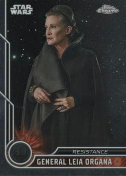 Carrie Fisher as General Leia Organa #56 — 2023 Topps Chrome Star Wars