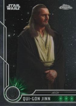Liam Neeson as Qui-Gon Jinn #60 — 2023 Topps Chrome Star Wars