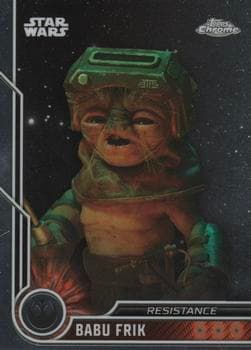 Shirley Henderson as Babu Frik #74 — 2023 Topps Chrome Star Wars