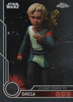 Michelle Ang as Omega #84 — 2023 Topps Chrome Star Wars