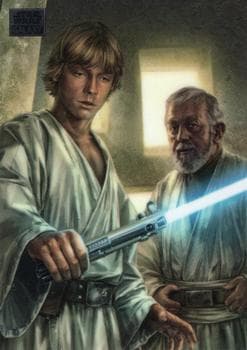 Luke Wields the Lightsaber #5 — 2024 Topps Chrome Star Wars Galaxy