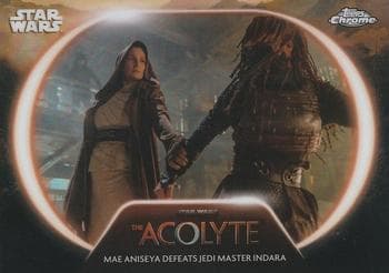 Mae Aniseya Defeats Jedi Master Indara #AC-1 — 2025 Topps Chrome Star Wars