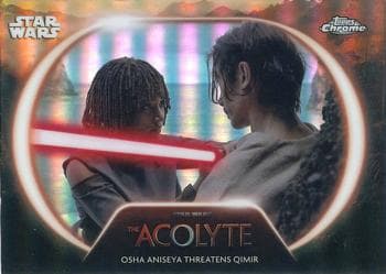 Osha Aniseya Threatens Qimir #AC-14 — 2025 Topps Chrome Star Wars