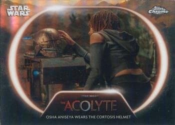 Osha Aniseya Wears The Cortosis Helmet #AC-15 — 2025 Topps Chrome Star Wars