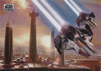 Eta-2 Actis class interceptor #46 — 2025 Topps Star Wars Galaxy Chrome