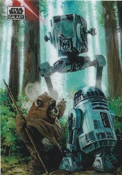 Wicket and R2-D2 #49 — 2025 Topps Star Wars Galaxy Chrome