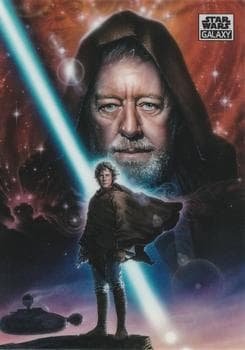 Luke Skywalker and Obi-Wan Kenobi #51 — 2025 Topps Star Wars Galaxy Chrome