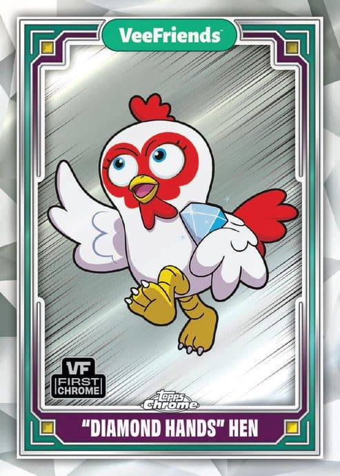 “Diamond Hands” Hen #47 — 2025 Topps Chrome VeeFriends
