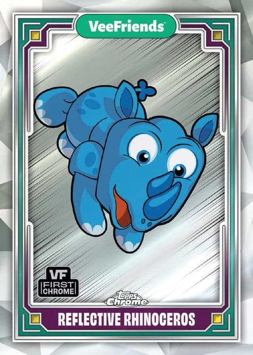 Reflective Rhinoceros #61 — 2025 Topps Chrome VeeFriends