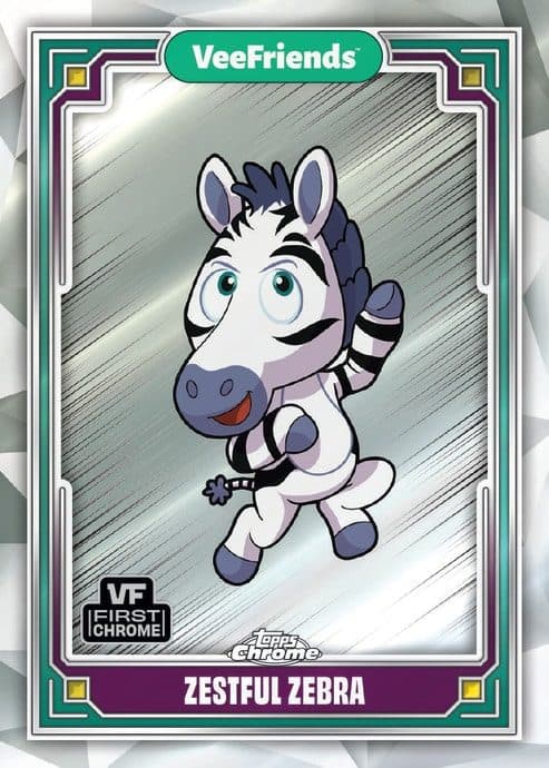 Zestful Zebra #95 — 2025 Topps Chrome VeeFriends