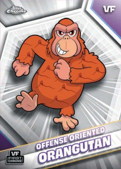 Offense Oriented Orangutan #128 — 2026 Topps Chrome VeeFriends