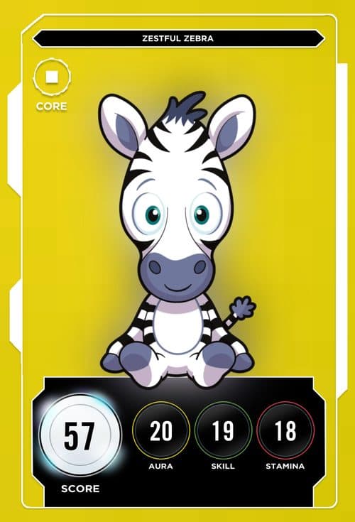 Zestful Zebra #268 — VeeFriends Series 1 x Zerocool